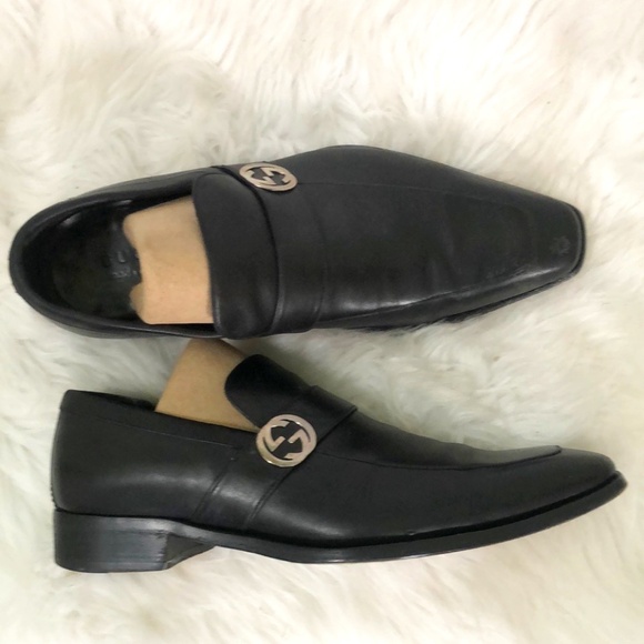 Gucci Loafers Black Solid Loafer Size 8 - Picture 1 of 8